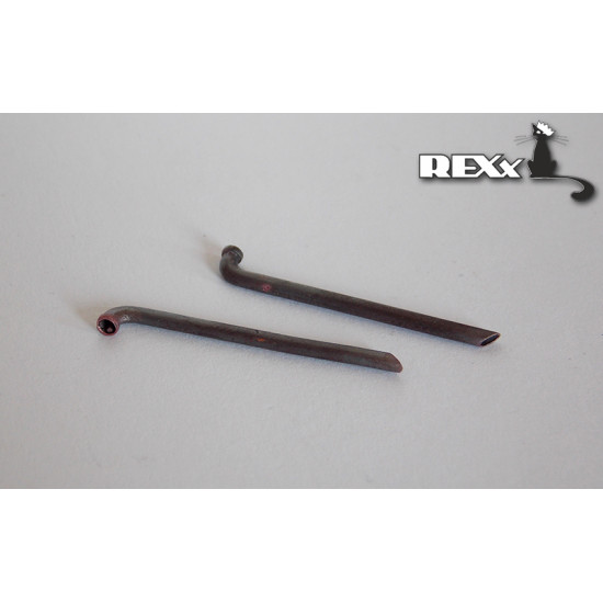Exhaust pipes for D-3A-1 Val Airplane Hasegawa 1/48 REXx 48040 branch pipes