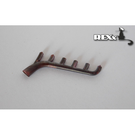Exhaust Pipes for Fokker D.VII Late high exh Airplane WingnutWings 1/32 REXx 32006 Branch Pipes