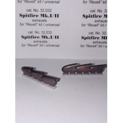 Exhaust Pipes for Spitfire Mk.I-II Airplane Revell, Univers. 1/32 REXx 32032 Branch Pipes