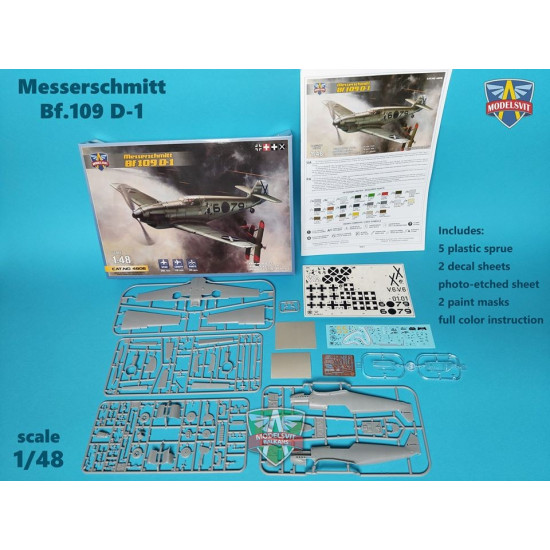 ModelSvit 4806 - 1/48 - Messerschmitt Bf.109 D-1 178 mm