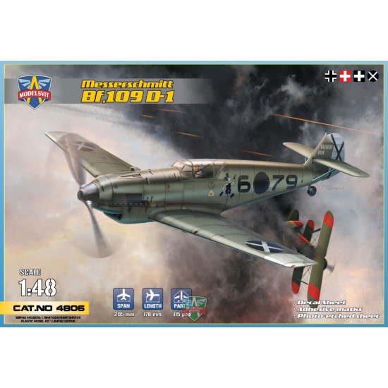 ModelSvit 4806 - 1/48 - Messerschmitt Bf.109 D-1 178 mm