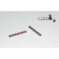 Exhaust Pipes for Bf 109E Airplane univers. 1/72 REXx 72018 Branch Pipes