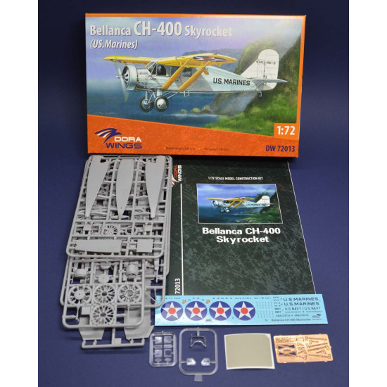 Dora Wings DW72013 Bellanca CH-400 Skyrocket plastic model kit, scale 1/72