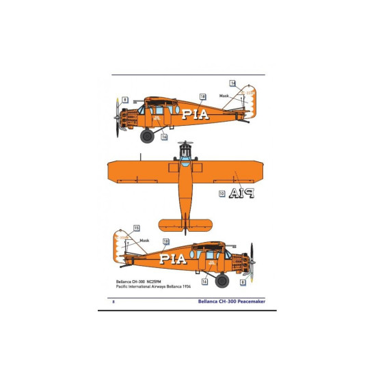Dora Wings DW72022 Bellanca CH-300 Pacemaker plastic model kit, scale 1/72