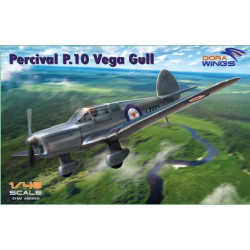 Dora Wings DW 48005 Percival P.10 Vega Gull (military service) plastic model kit, scale 1/48