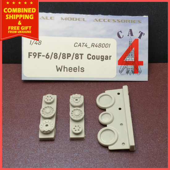 CAT4 R48001 - 1/48 F9F-6/8/8P/8T Cougar wheels