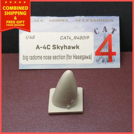 CAT4 R48035 A-4B/P/Q  Skyhawk nose section 1:48 scale for Hasegawa model kit 