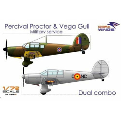 Dora Wings DW7202D Percival Proctor Vega Gull 2 in 1 plastic model kit, scale 1/72