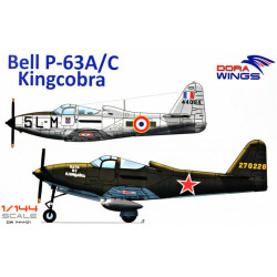 Dora Wings DW14401 Bell P-63A/C Kingcobra (2 in 1) plastic model kit, scale 1/72