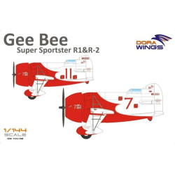 Dora Wings DW14402 Gee Bee Super Sportster R1&R-2 (2 in 1) plastic model kit, scale 1/144