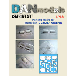 Dan Models 48121 Mask for Model Aircraft L-39C / ZA Albatros Trumpeter 1/48 kit