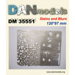 Dan Models 35551 Applying Stencil traces for spatters, stains 2, 1/35 kit scale