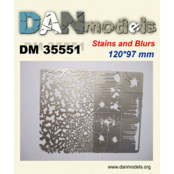 Dan Models 35551 Applying Stencil traces for spatters, stains #2, 1/35 kit scale