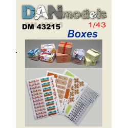 DAN models 43215 - 1/43 Boxes kit (bananas newspaper), Material for Dioramas