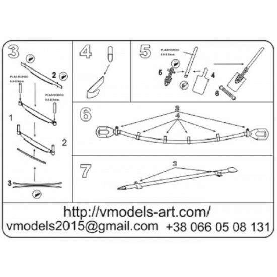 Vmodels 35009 - 1/35 - Photo-etched Pioneer tools for BTR 70/80 for Zvezda