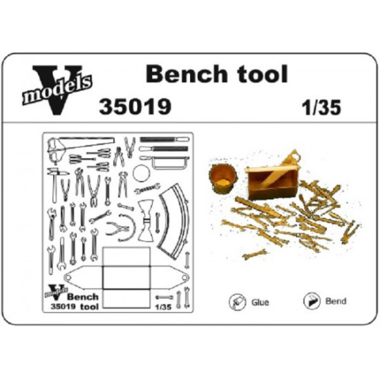 Vmodels 35019 - 1/35 - Photo-etched Bench tools