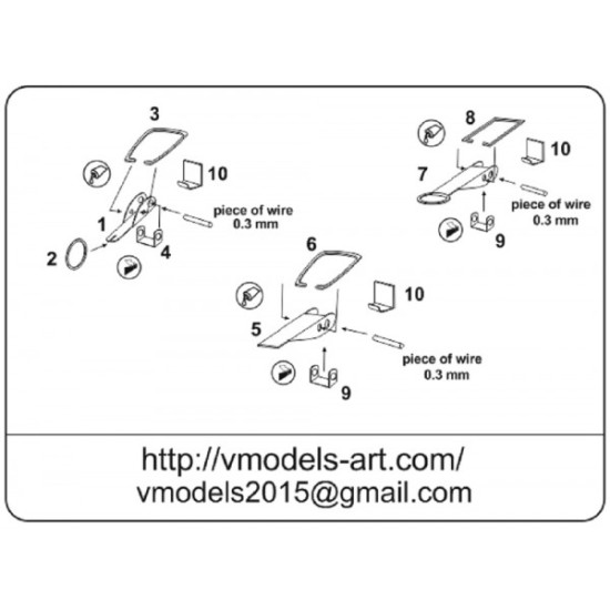 Vmodels 35025 - 1/35 - Photo-etched Clasps