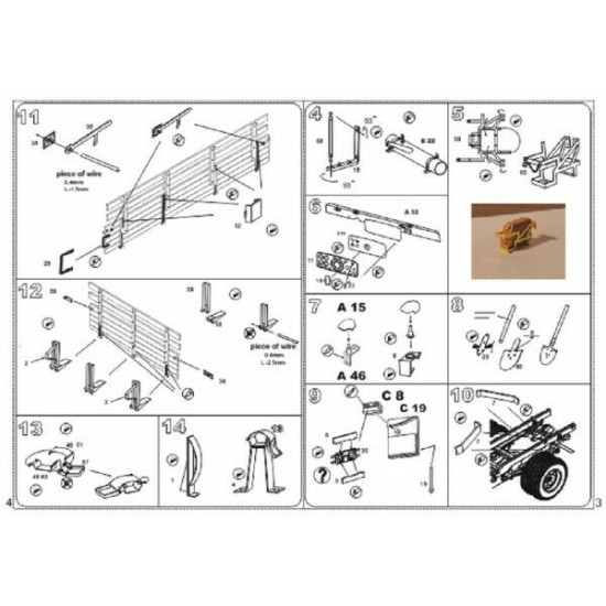 Vmodels 35035 - 1/35 - Photo-etched for KHD A 3000 German armi truck (ICM)