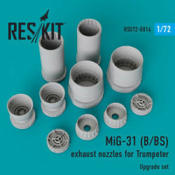 Reskit RSU72-0016 - 1/72 MiG-31 (B/BS) exhaust nozzles for Trumpeter Upgrade