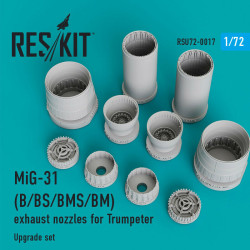 Reskit RSU72-0017 - 1/72 - MiG-31 (B/BS/BMS/BM) exhaust nozzles for Trumpeter