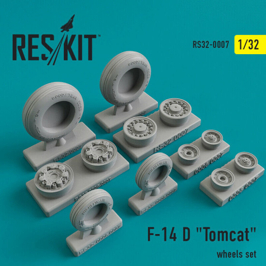 Reskit RS32-0007 - 1/32 - Grumman F-14 D Tomcat wheels set model kit