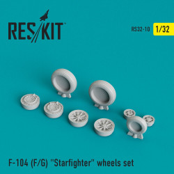 Reskit RS32-0010 - 1/32 - F-104 Starfighter wheels set model kit