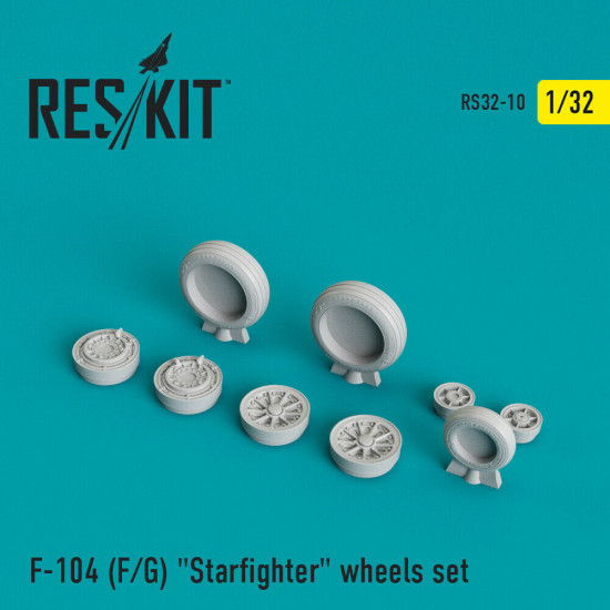 Reskit RS32-0010 - 1/32 - F-104 (F/G) "Starfighter" wheels set model kit
