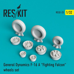 Reskit RS32-0023 - 1/32 - F-16 A Fighting Falcon wheels set model kit