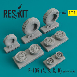 Reskit RS32-0076 - 1/32 - F-105 (A, B, C, D) wheels set, scale kit model