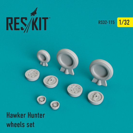 Reskit RS32-0115 - 1/32 - Hawker Hunter wheels set, scale detail model kit