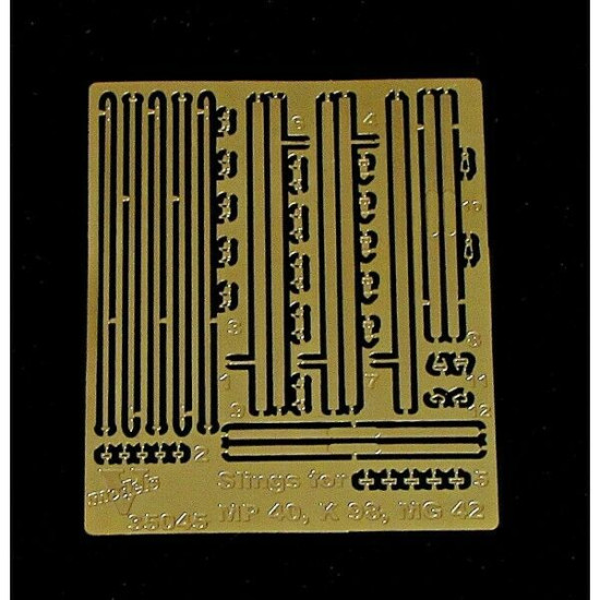 Vmodels 35045 - 1/35 - Photo-etched Slings for MP 40, K 98, MG 42