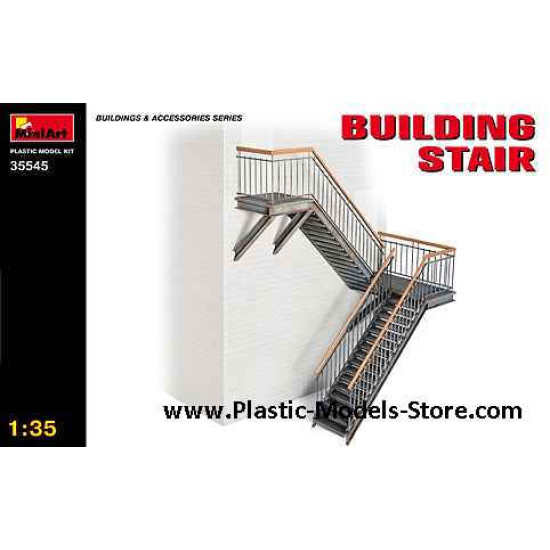BUILDING STAIR for buildng diorama 1/35 Miniart 35545