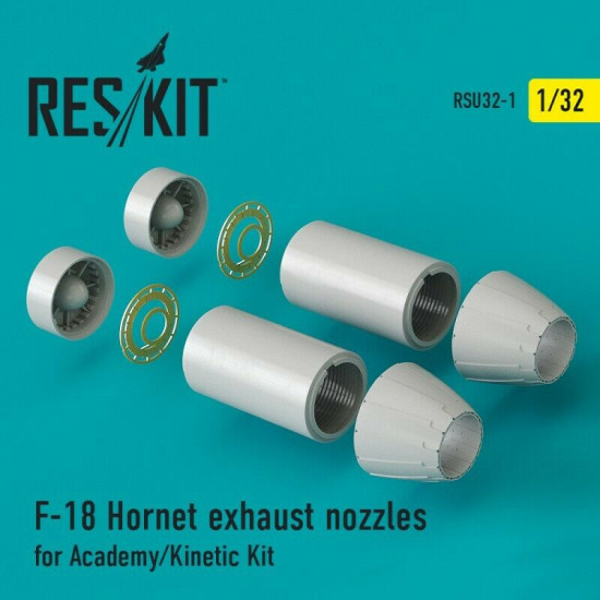 Reskit RSU32-0001 - 1/32 F-18 Hornet exhaust nozzles for Academy/Kinetic Kit
