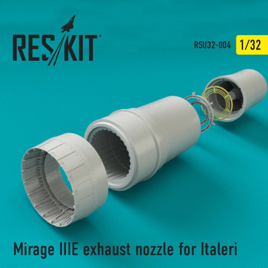Reskit RSU32-0004 - 1/32 Mirage IIIE exhaust nozzle for Italeri, scale model kit