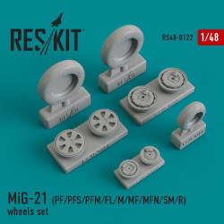 Reskit RS48-0122 - 1/48 - Wheels set for MiG-21 (PF/PFS/PFM/FL/M/MF/MFN/SM/R)