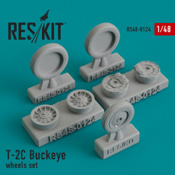 Reskit RS48-0124 - 1/48 Wheels set for T-2C Buckeye Resin Detail