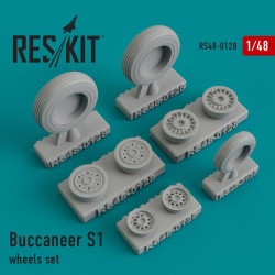 Reskit RS48-0128 - 1/48 - Wheels set for Buccaneer S1 Resin Detail