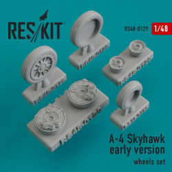 Reskit RS48-0129 - 1/48 Wheels set for A-4 Skyhawk early version Resin Detail