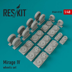 Reskit RS48-0150 - 1/48 Wheels set for Mirage IV Resin Detail