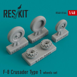 Reskit RS48-0164 - 1/48 - Wheels set for F-8 Crusader Type 1 Resin Detail