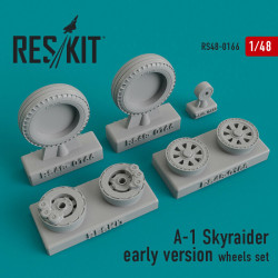 Reskit RS48-0166 - 1/48 Wheels set for A-1 Skyraider early version Resin Detail