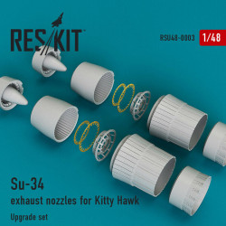 Reskit RSU48-0003 - 1/48 - Su-34 exhaust nozzles for Kitty Hawk Upgrade Resin