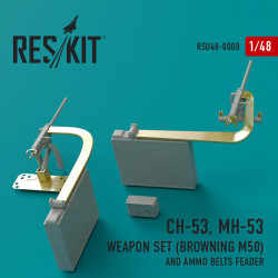 Reskit RSU48-0008 - 1/48 - CH-53,MH-53 Weapon Set Browning M50 Ammo belts feeder