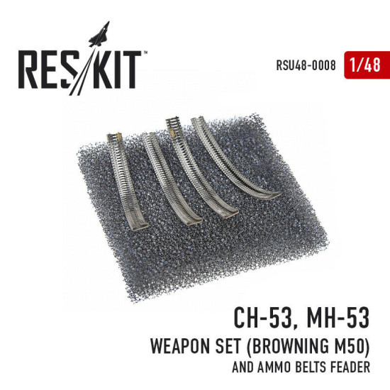 Reskit RSU48-0008 - 1/48 - CH-53,MH-53 Weapon Set Browning M50 Ammo belts feeder