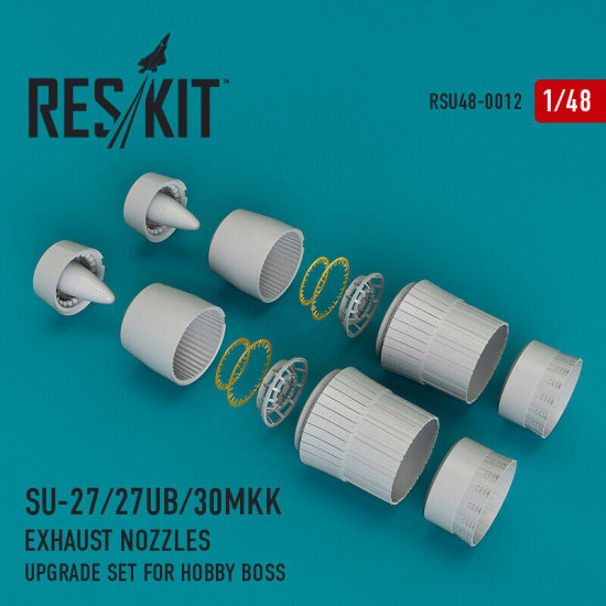Reskit RSU48-0012 - 1/48 - Su-27/27UB/30MKK exhaust nozzles for Hobby Boss