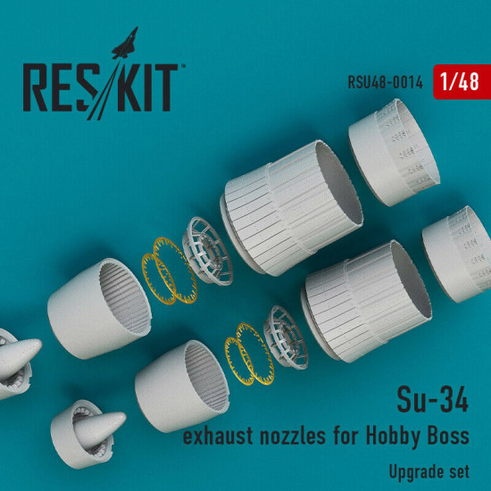 Reskit RSU48-0014 - 1/48 - Su-34 exhaust nozzles for Hobby Boss Reskit RSU48-0014 - 1/48 - Su-34 exhaust nozzles for Hobby Boss
