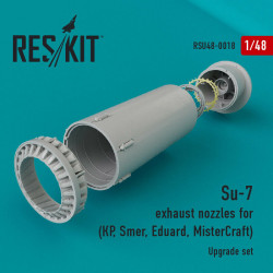 Reskit RSU48-0018 - 1/48 Su-7 exhaust nozzles for KR, Smer, Eduard, MisterCraft