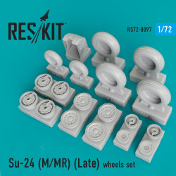 Reskit RS72-0097 - 1/72 - Resin wheels set for Su-24 (M/MR) (Late) Resin Detail
