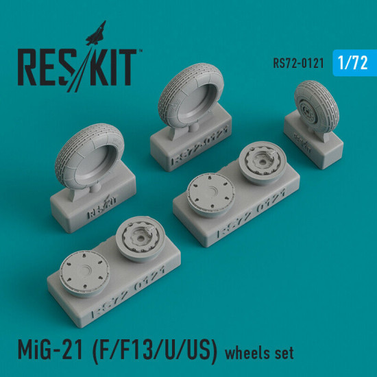Reskit RS24-0002 Wheels set for F4U Corsair 1/24 scale F6F Hellcat NAVY