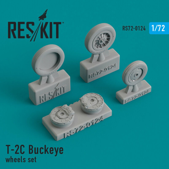 Reskit RS72-0124 - 1/72 - Resin wheels set T-2C Buckeye Resin Detail